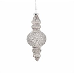 Aflangt ornament med harlekinmnster